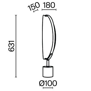 Настольный светильник Breeze 3000К 15Вт