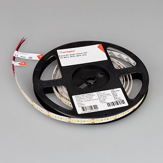 Светодиодная лента RT-A240-10mm 24V Day5000 (22 W/m, IP20, 2835, 5m) (Arlight, высок.эфф.150 лм/Вт)