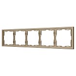 Рамка пластиковая FRM-NOBE-SFPL-5-GD (Arlight, -)