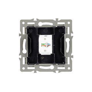 Механизм компьютерной розетки SCT-MPC1-PL-GR (RJ-45, CAT6) (Arlight, -)