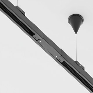 Коннектор прямой Trinity черный