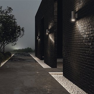 Настенный светильник (бра) Bowery GU10х2 50Вт IP 54