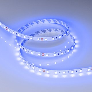 Светодиодная лента RT-B60-10mm 24V Blue (14.4 W/m, IP20, 5060, 5m) (Arlight, Открытый)
