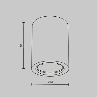 Потолочный светильник Conik gyps GU10