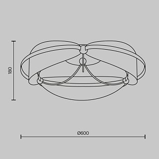Потолочный светильник Breeze 3000К 45Вт