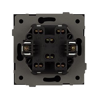 Механизм выключателя одноклавишный проходной SWT-TENDO-MKP1-SFPL-GR (230V, 10A) (Arlight, -)