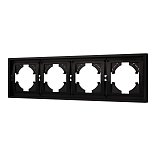 Рамка пластиковая FRM-TENDO-PL-4-BK (Arlight, -)