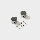 Металлические заглушки для неоновой ленты 360° D22 (2 шт) END-360-D22