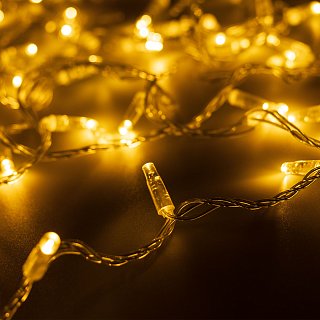 Светодиодная гирлянда ARD-STRING-CLASSIC-10000-CLEAR-100LED-FLASH Warm/Warm (230V, 7W) (Ardecoled, IP65)