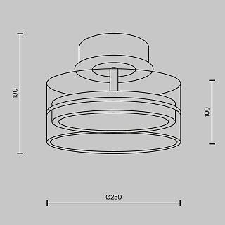 Потолочный светильник Dress code 3000К 18Вт