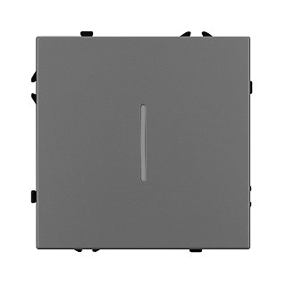 Механизм выключателя одноклавишный проходной LED SWT-NOBE-MKP1-SFPL-L-GR (230V, 10A) (Arlight, -)
