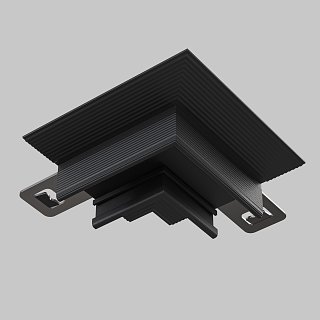 Коннектор угловой встраиваемый под ГКЛ 12,5 мм Basity, черный