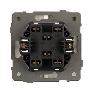 Механизм выключателя двухклавишный проходной SWT-TENDO-MKP2-PL-WH (230V, 10A) (Arlight, -)