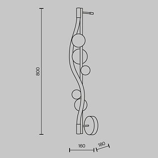 Настенный светильник (бра) Oasis 3000К 18Вт