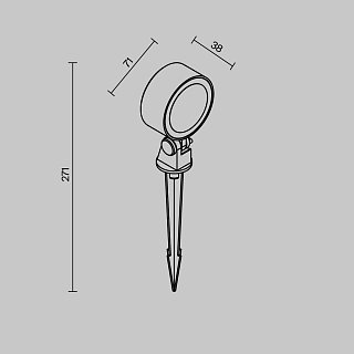 Ландшафтный светильник Core 3000К 10Вт IP 65