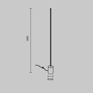 Напольный светильник (торшер) Flow 3000-6000К 25Вт