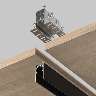 Крепеж для установки шинопровода Exility в деревянный потолок