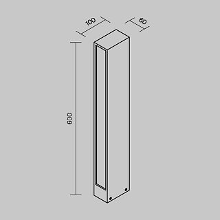 Ландшафтный светильник Hof 3000К 12Вт IP 65