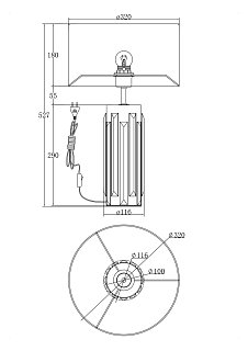 Настольный светильник Muse E27х1