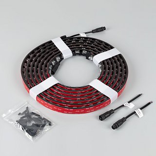 Светодиодная лента герметичная FLT-PS-A42-BLACK-23mm 24V Warm2700 (21 W/m, IP67, 30deg, 5m) (Arlight, -)