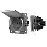 Механизм розетки влагозащищённый SCT-MCP-PL-GR-V (250V, 16A) (Arlight, -)