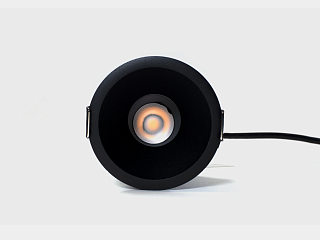 Светильник встраиваемый 12Вт 55° IP65 черный 4000К поворотный RC-D84-12-BL-NW65