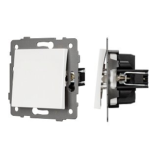 Механизм выключателя одноклавишный перекрёстный SWT-MKX1-PL-WH-V (250V, 10A) (Arlight, -)