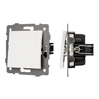 Механизм выключателя одноклавишный непроходной SWT-MK01-PL-WH-V (250V, 10A) (Arlight, -)