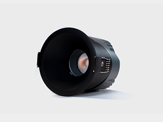 Светильник встраиваемый 12Вт 55° IP65 черный 4000К поворотный RC-D84-12-BL-NW65