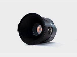 Светильник встраиваемый 12Вт 55° IP65 черный 4000К поворотный RC-D84-12-BL-NW65