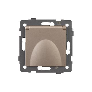 Механизм розетки влагозащищённый SCT-MCP-PL-GD-V (250V, 16A) (Arlight, -)