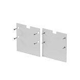 Комплект заглушек (для профиля 59×59) 2 шт., ALM-5959-EC 642058