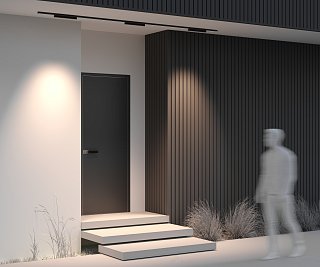 Уличный трековый светильник Points Exility IP 3000К 18Вт 36° черный