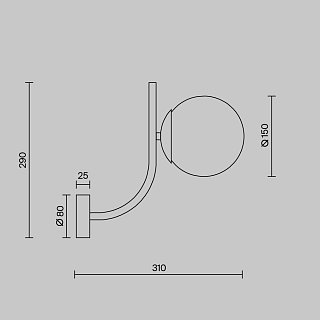 Настенный светильник (бра) Rendez-vous E14х1 40Вт