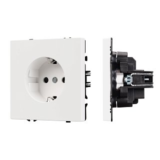 Механизм электрической розетки SCT-NOBE-MEU1-SFPL-WH (230V, 16A) (Arlight, -)