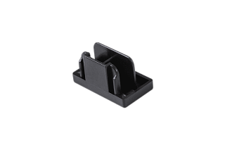 Заглушки для однофазного трека,  цвет: Черный, ECS-BL-2