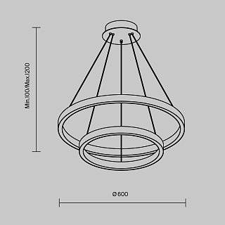 Подвесной светильник Rim 2600-3500К 56Вт