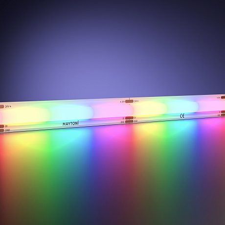 Светодиодная лента 24В COB 18Вт/м 5м IP 20 Адресная (SPI) Цветная (RGB) 201250