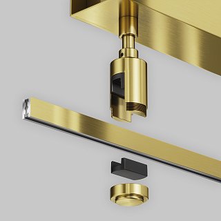 Основание потолочное Short для блока питания с вводом питания Flarity латунь