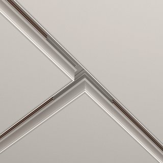 Коннектор Т-образный Exility встраиваемый под ГКЛ 12,5 мм, белый