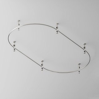 Шинопровод круглый из полукругов 1200мм Flarity платина