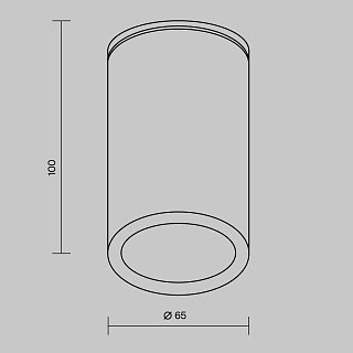 Потолочный светильник Roll GU10х1 50Вт IP 54