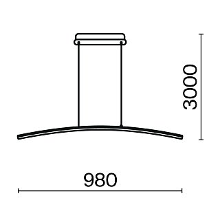 Подвесной светильник Curve 3000-4000K 15Вт