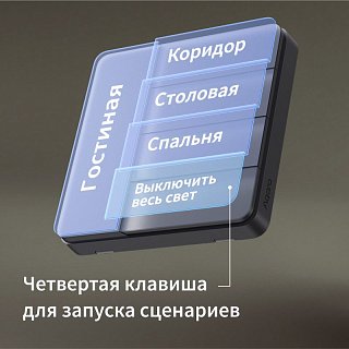 Умный настенный выключатель Aqara Z1 Pro (4 клавиши), белый