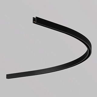 Коннектор радиусный D900 накладной Levity черный