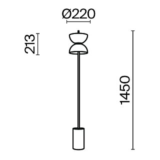 Напольный светильник (торшер) Kyoto 3000К 11Вт