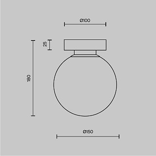 Настенный светильник (бра) Basic form E14х1