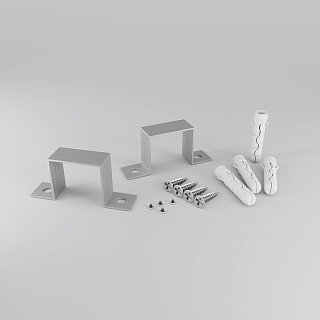 Комплект крепления для встроенного монтажа радиусного профиля 2шт.