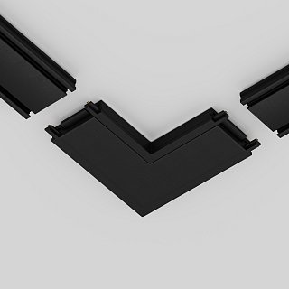 Конектор питания угловой Radity черный