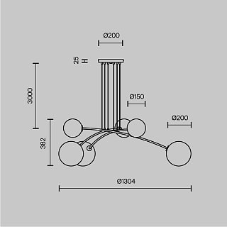 Подвесной светильник Mood G4х6